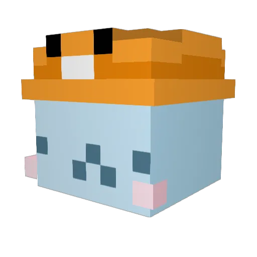 soowot Minecraft avatar head, 3D render