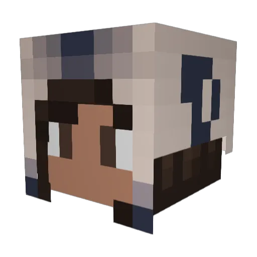 sooyasweets Minecraft avatar head, 3D render