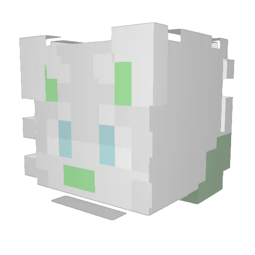 sopercx Minecraft avatar head, 3D render
