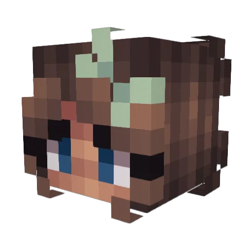 sophclemo Minecraft avatar head, 3D render
