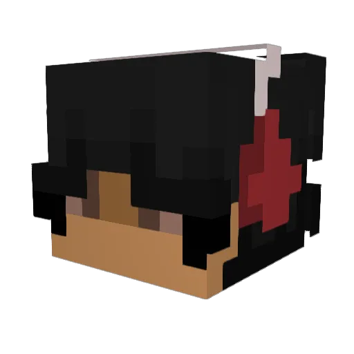sophead Minecraft avatar head, 3D render