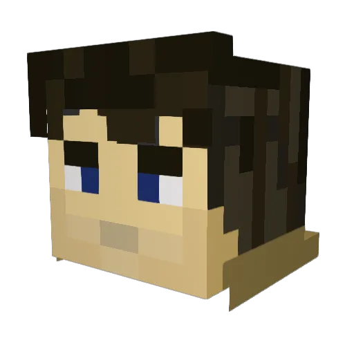 sophia_alg Minecraft avatar head, 3D render