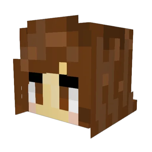sophiaa1d Minecraft avatar head, 3D render