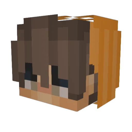 sophicc Minecraft avatar head, 3D render