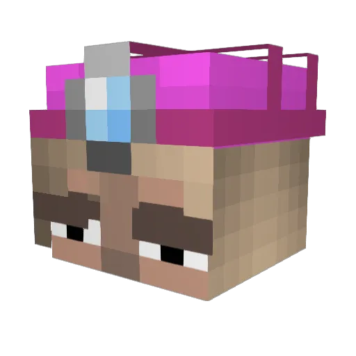 sophichen Minecraft avatar head, 3D render
