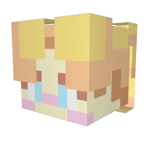 sophie775 Minecraft avatar head, 3D render