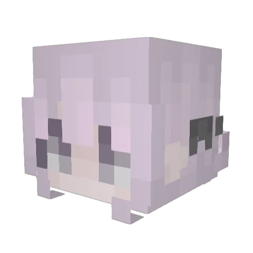 sophie_aaah Minecraft avatar head, 3D render