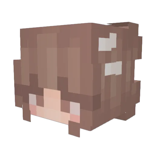 sophieek Minecraft avatar head, 3D render