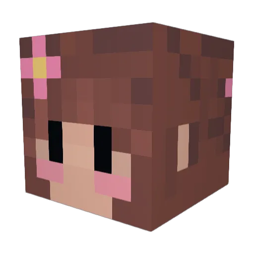 sophiegemling Minecraft avatar head, 3D render