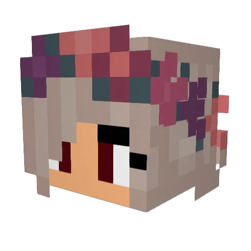 sophiekc Minecraft avatar head, 3D render