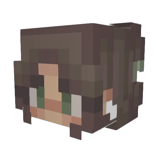 sophielcarl Minecraft avatar head, 3D render
