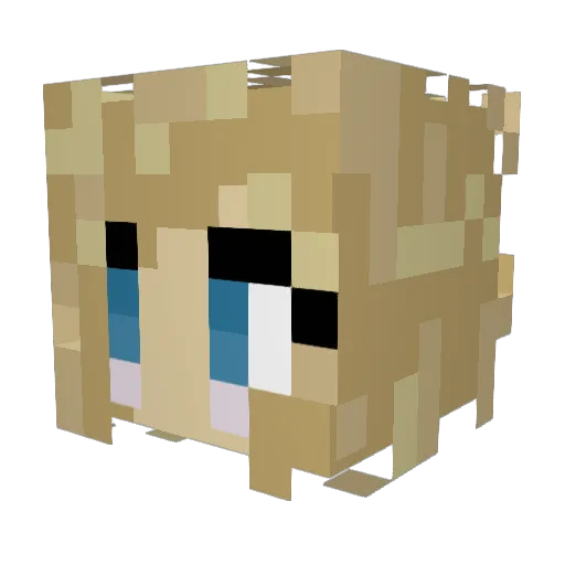 sophierce101 Minecraft avatar head, 3D render