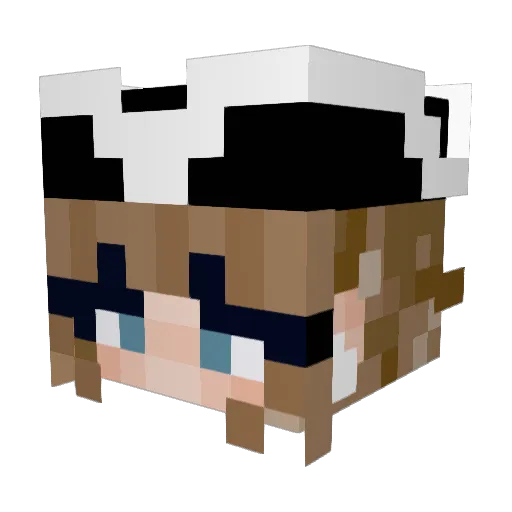 sophierosaline Minecraft avatar head, 3D render