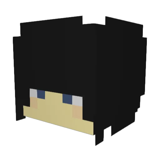 sophiesenju Minecraft avatar head, 3D render