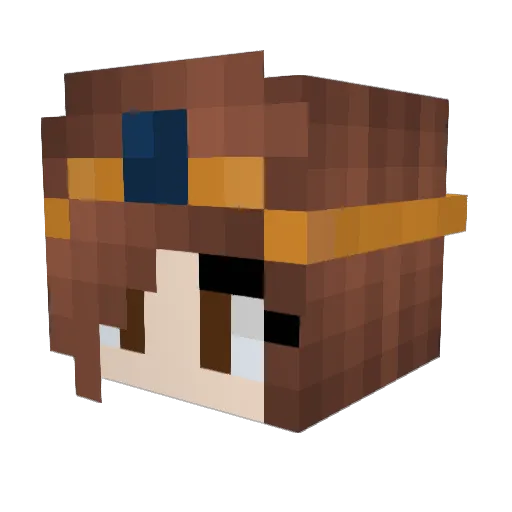 sophiexmilo Minecraft avatar head, 3D render
