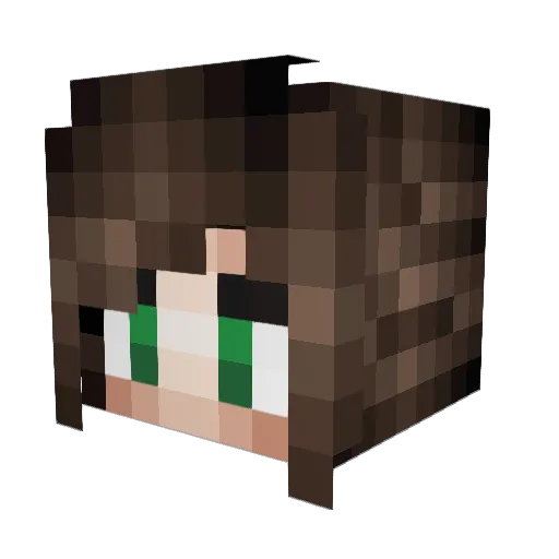 sophiixon Minecraft avatar head, 3D render