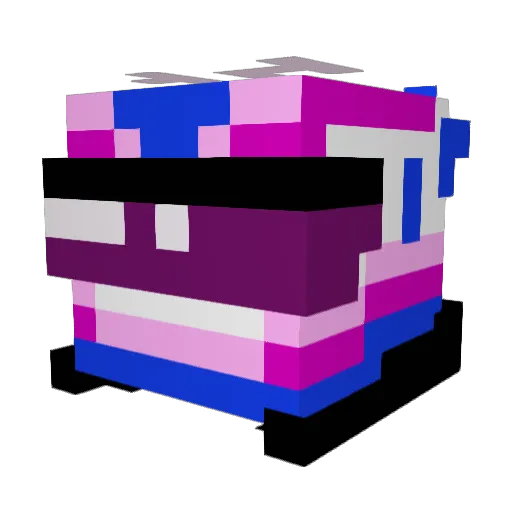 sophiyayeah Minecraft avatar head, 3D render
