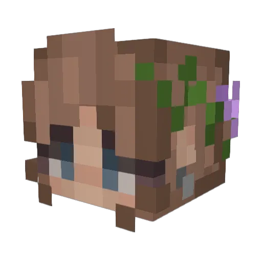 sophotis Minecraft avatar head, 3D render
