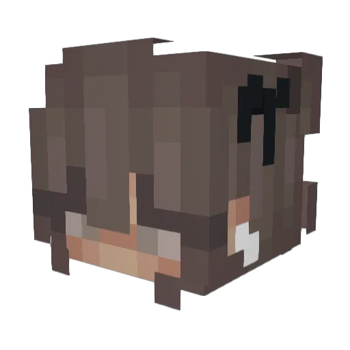 sophtly Minecraft avatar head, 3D render