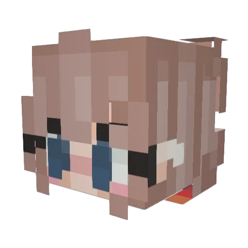 sophwren Minecraft avatar head, 3D render