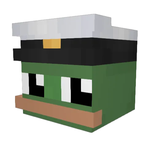 soplolok Minecraft avatar head, 3D render