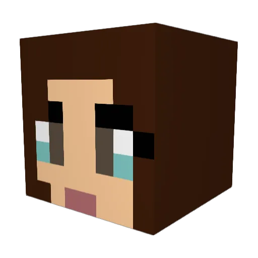 sopotyty Minecraft avatar head, 3D render