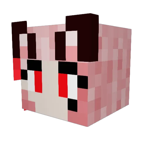 soppog Minecraft avatar head, 3D render