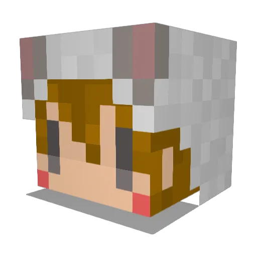 soppppy Minecraft avatar head, 3D render