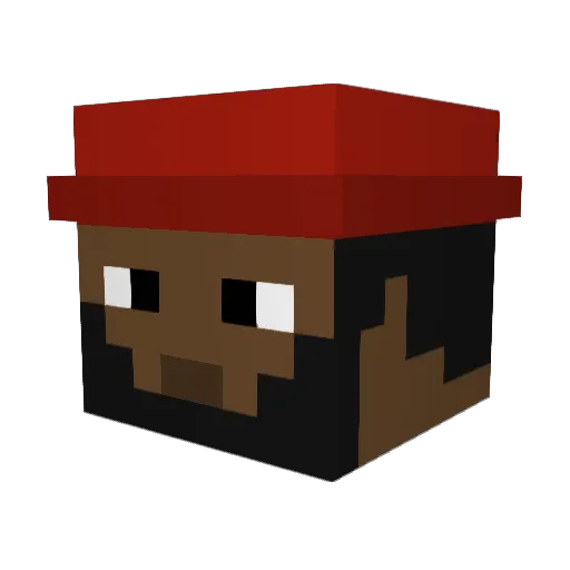 soqp31 Minecraft avatar head, 3D render