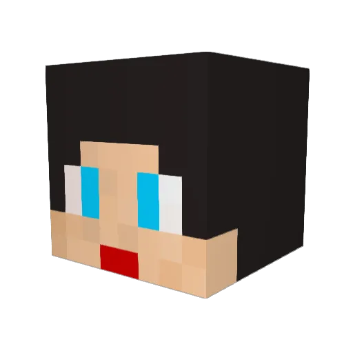 sora091300 Minecraft avatar head, 3D render