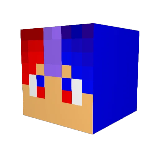 sora10987 Minecraft avatar head, 3D render