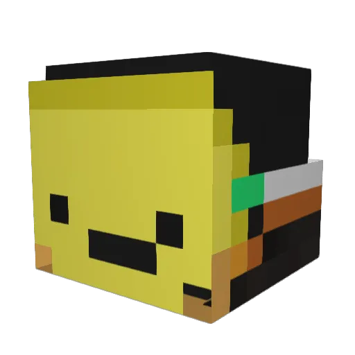 sora1217 Minecraft avatar head, 3D render