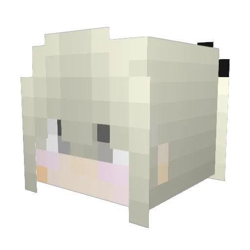 sora19921111 Minecraft avatar head, 3D render