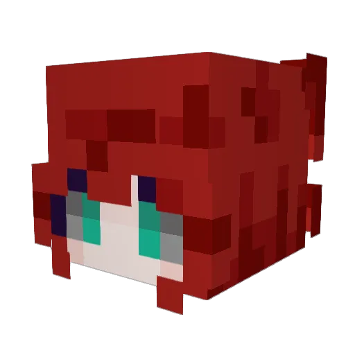 sora2523 Minecraft avatar head, 3D render
