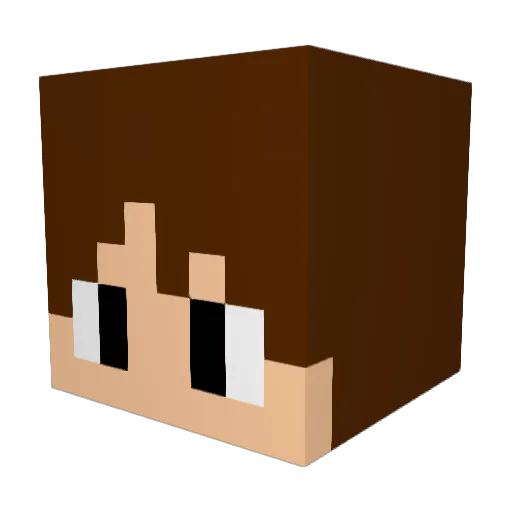 sora_XoX Minecraft avatar head, 3D render