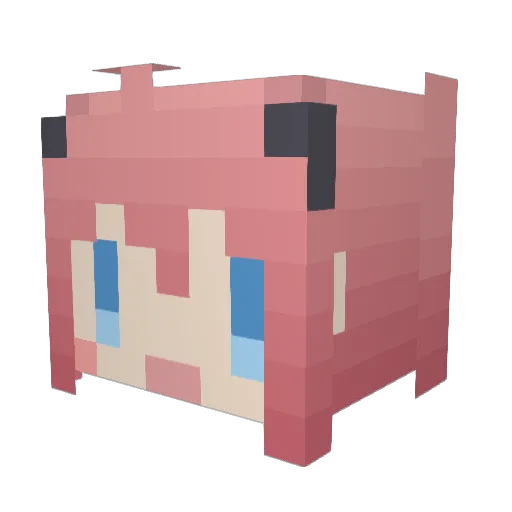 soraaoi2525 Minecraft avatar head, 3D render