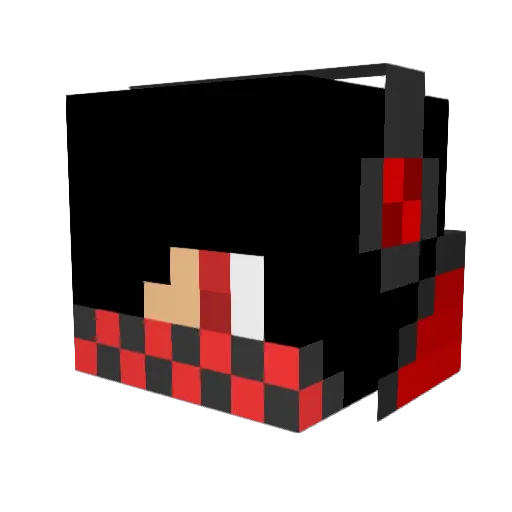 soramame0803 Minecraft avatar head, 3D render