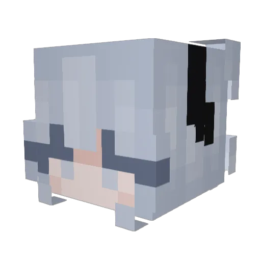 soraotoa Minecraft avatar head, 3D render