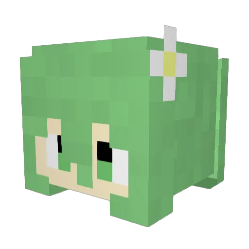 soraran5 Minecraft avatar head, 3D render