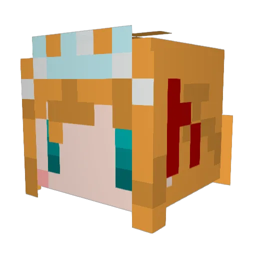 sorashido0903 Minecraft avatar head, 3D render