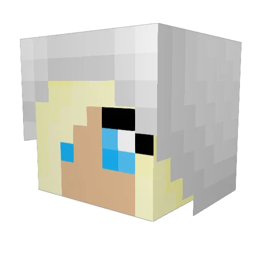 sorasim77 Minecraft avatar head, 3D render