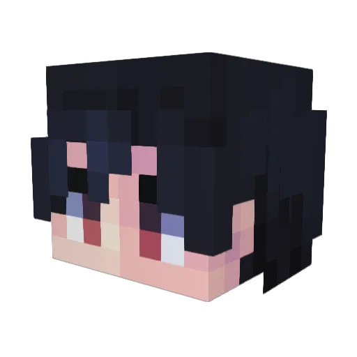 soraswmpai Minecraft avatar head, 3D render