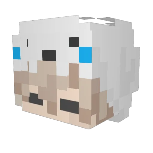 soravvn Minecraft avatar head, 3D render