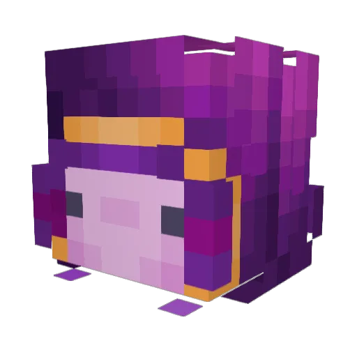 sorcerotl Minecraft avatar head, 3D render