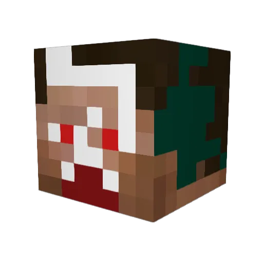 sorek0 Minecraft avatar head, 3D render