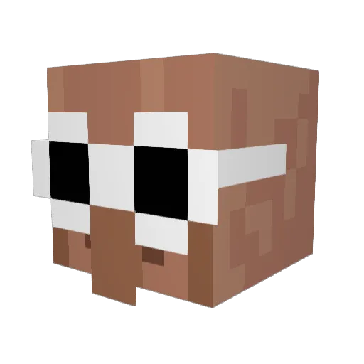 sorenporen Minecraft avatar head, 3D render
