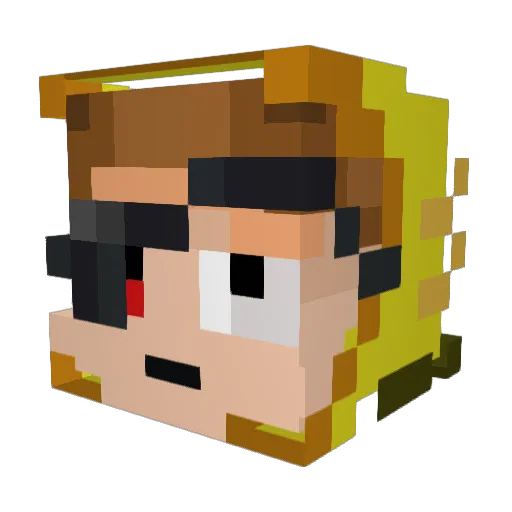 sorenwears Minecraft avatar head, 3D render