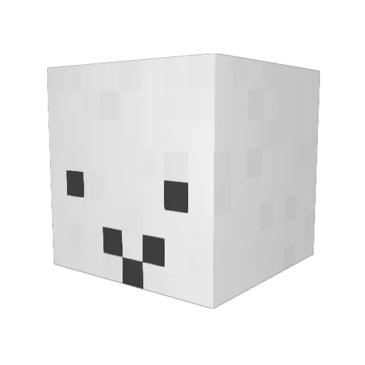soriens Minecraft avatar head, 3D render
