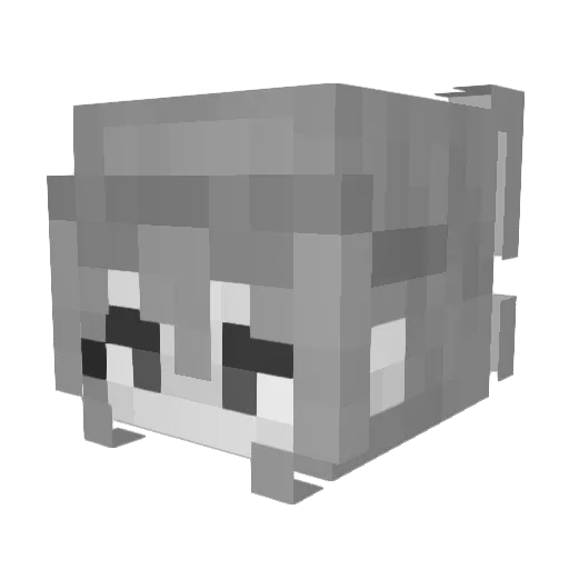 soriming Minecraft avatar head, 3D render