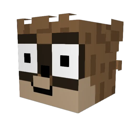 sorinptrr Minecraft avatar head, 3D render